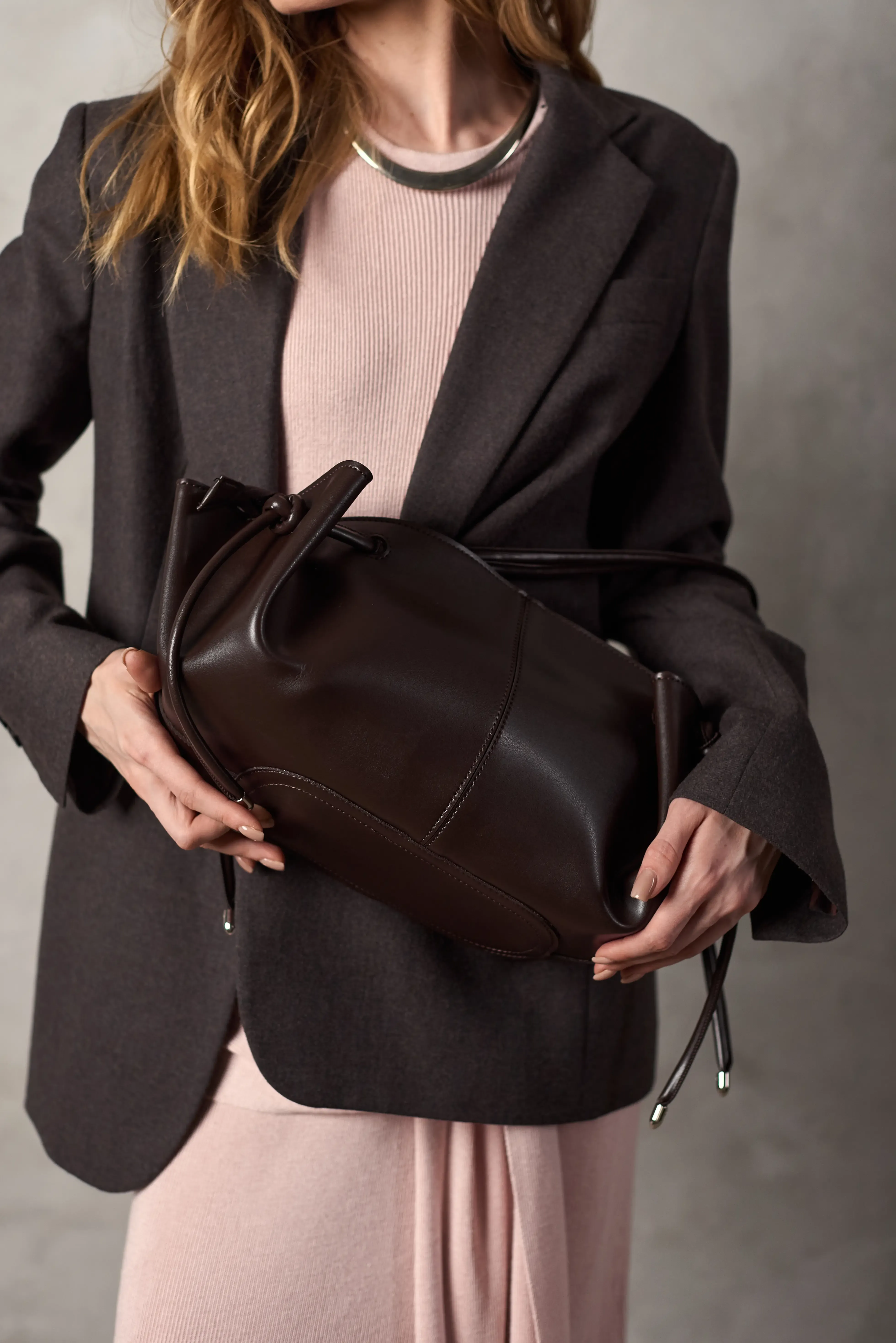 TULIP BAG NEW BROWN